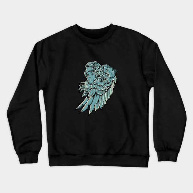 eagle queen Crewneck Sweatshirt by fflat hds